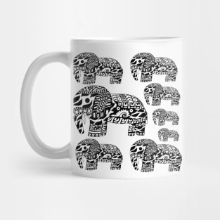 elephant stampede ecopop Mug